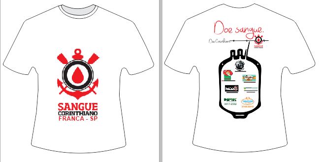 Camisa promocional da campanha Sangue Corinthiano será sorteada entre os presentes (Foto: Reprodução)